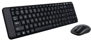 Kit tastatura + mouse Logitech MK220, tastatura fara fir standard, mouse optic, negru