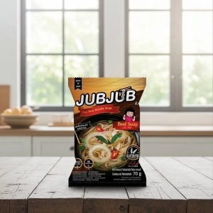 JUBJUB Supa instant cu Taitei din Orez cu aroma de Vita 70g