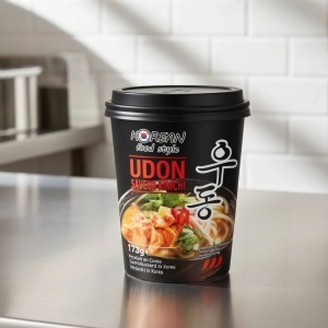 Korean Food Style Taitei Udon in stil coreean, pre-gatiti cu aroma de kimchi pahar 173g