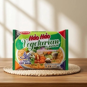 Hao Hao Supa Instant cu aroma de Legume 75g