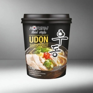 Korean Food Style Taitei Udon in stil coreean, pre-gatiti cu aroma de Pui pahar 173g
