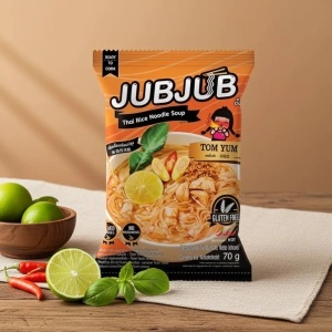 JUBJUB Supa instant cu Taitei din Orez cu aroma Tom Yum 70g