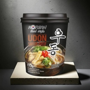Korean Food Style Taitei Udon in stil coreean, pre-gatiti cu aroma de Vita pahar 173g