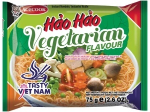 Hao Hao Supa Instant cu aroma de Legume 75g - Img 2
