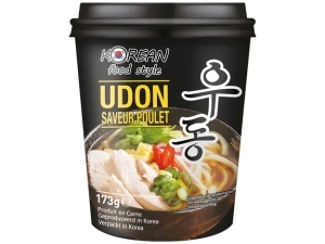 Korean Food Style Taitei Udon in stil coreean, pre-gatiti cu aroma de Pui pahar 173g - Img 2