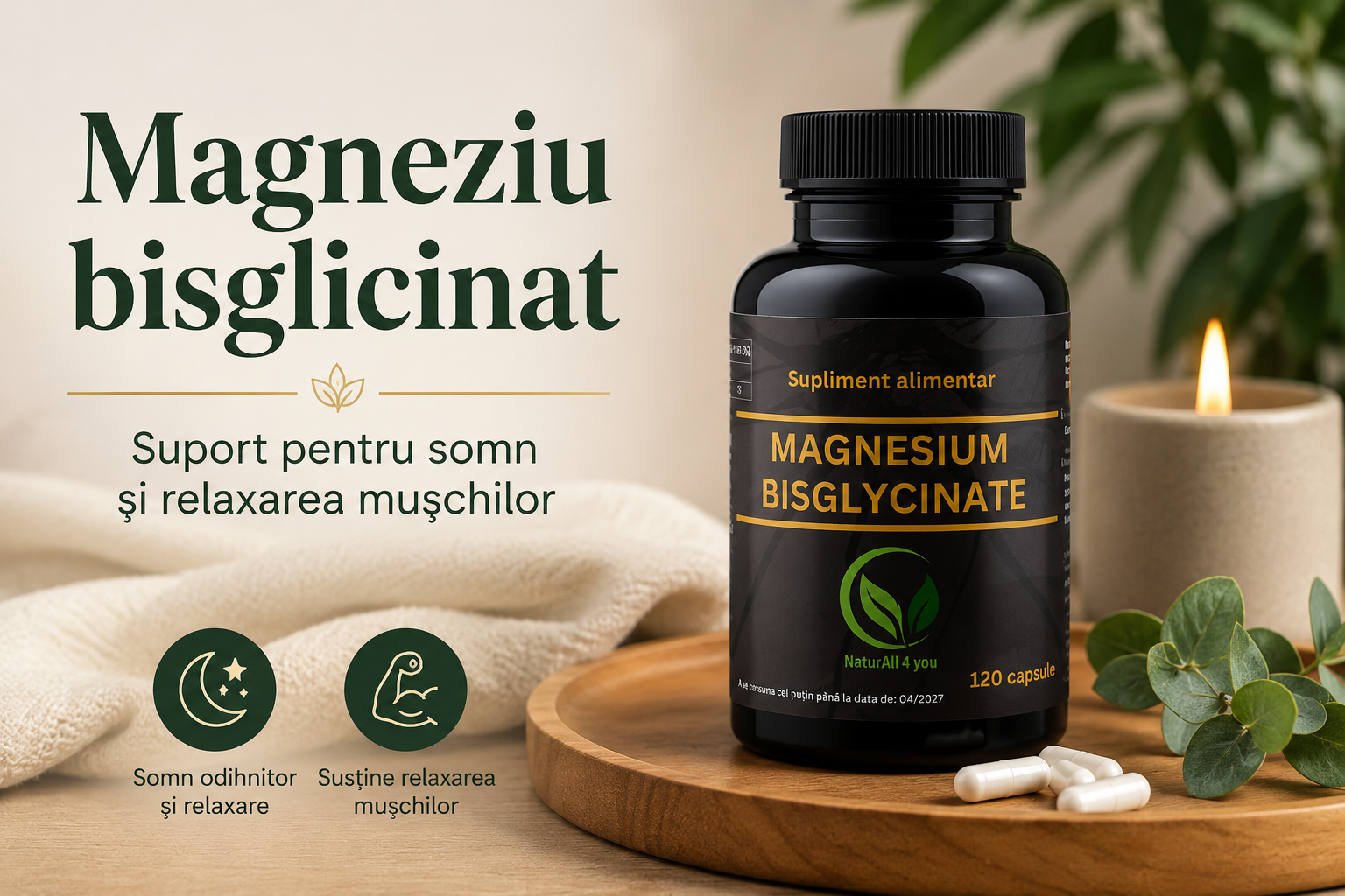 Magneziu bisglicinat - beneficii, administrare corectă și de ce este una dintre cele mai bine absorbite forme de magneziu