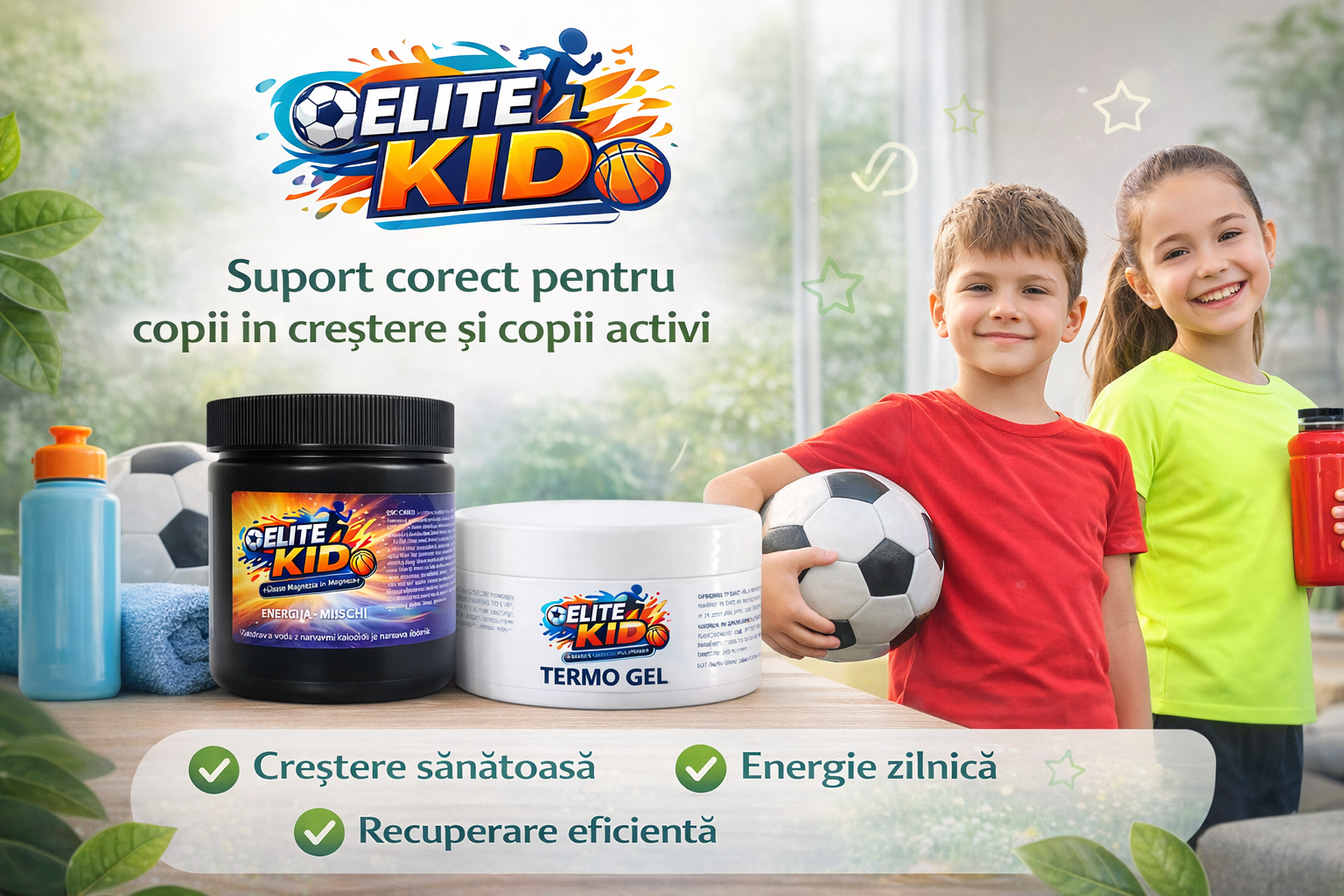 Elite Kid - susținerea corectă pentru copii în creștere și copii activi