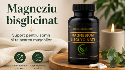Magneziu bisglicinat - beneficii, administrare corectă și de ce este una dintre cele mai bine absorbite forme de magneziu