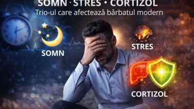 Somn, stres, cortizol – trio-ul care afectează bărbatul modern