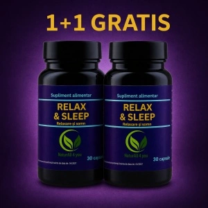 1+1 GRATIS Relax & Sleep - pentru somn odihnitor, 30 capsule - Bunăstare din Natură