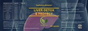 1+1 Liver Detox & Protect - pentru ficat sănătos, 30 capsule - Bunăstare din Natură - Img 3