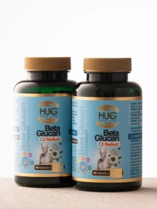 Beta Glukan & C3 Reduct, imunitate, 2 flacoane a 60 capsule, Hug your life