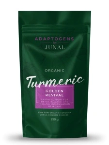 ECO Turmeric Golden Revival JUNAI - 100% pulbere organică de turmeric, 250 g, Junai