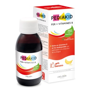 Fier + vitamine B, supliment lichid pentru copii, 125 ml, Pediakid