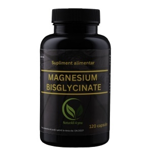 Magneziu bisglicinat, 120 capsule, 671 mg, Bunăstare din Natură