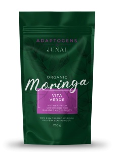 ECO Moringa Vita Verde JUNAI - 100% pulbere organică de moringa, 250 g, Junai