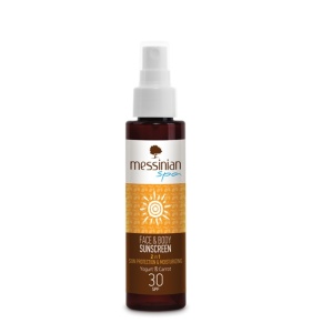 Face and Body Sunscreen 30 Spf Yogurt Carrot - 100 ml, Messinian Spa
