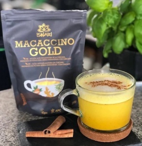Macaccino Gold, amestec pentru băutură instant, 250 g, Iswari - Img 3