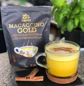 Macaccino Gold, amestec pentru băutură instant, 250 g, Iswari - Img 3