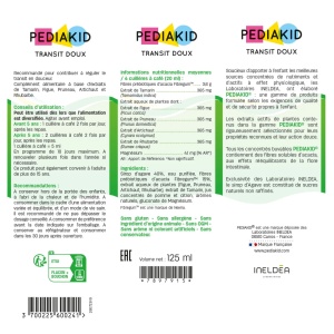 Transit Doux, 125 ml, Pediakid – supliment alimentar lichid pentru tranzit blând la copii - Img 2
