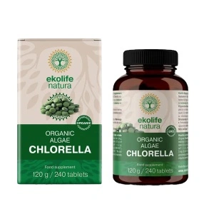 Chlorella algă ecologică, 240 comprimate - Ekolife Natura