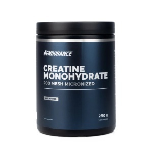 Creatină monohidrat micronizată, 250 g, fără gust, 4Endurance