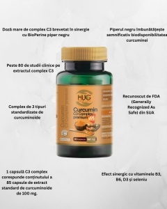 Curcumin C3 Complex - 60 capsule - Hug Your Life - Img 2