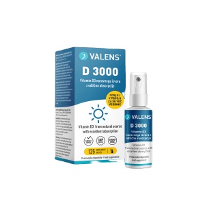 Vitamina D3 3000 UI, spray bucal - 25ml, Valens