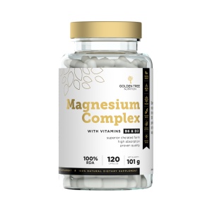 Magnesium Complex - pentru energie și oase, 120 capsule - Golden Tree