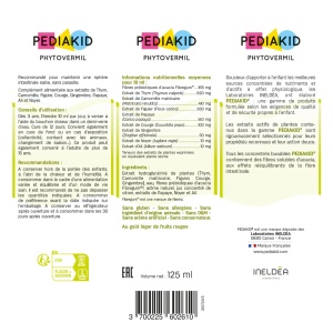 Phytovermil, 125 ml, Pediakid – supliment alimentar lichid pentru copii - Img 2