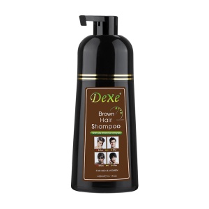 Șampon natural nuanțator pentru vopsirea părului în ȘATEN pentru femei și bărbați, 400 ml, Dexe