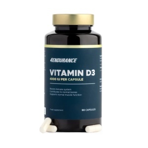 Vitamin D3 (4000 UI), supliment alimentar, 90 capsule, 4Endurance - Img 2