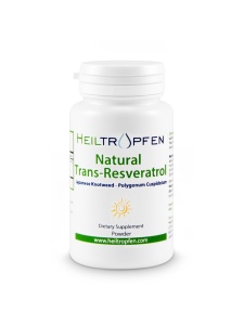 Trans-Resveratrol natural pulbere, 50g, Heiltropfen