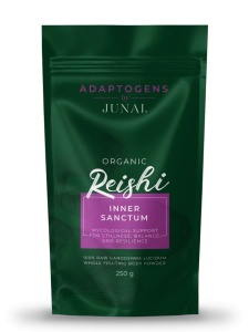 ECO Reishi Inner Sanctum JUNAI - 100% pulbere organică de Reishi, 200 g, Junai