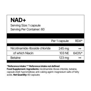 NAD+, supliment alimentar, 60 capsule, 4Endurance - Img 3