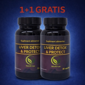 1+1 Liver Detox & Protect - pentru ficat sănătos, 30 capsule - Bunăstare din Natură