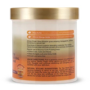 African Pride Shea Butter Miracle Bouncy Curls Pudding, Cremă pentru definirea buclelor, 425g - Img 2