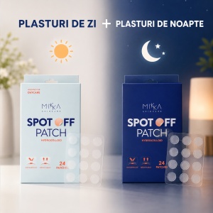 Pachet complet antiacnee – Plasturi de zi + Plasturi de noapte