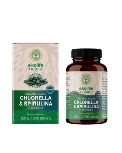Chlorella & Spirulină, 240 comprimate - Ekolife Natura