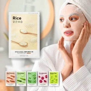 MISSHA - Airy Fit Sheet Mask – Rice, 19 g - Img 2