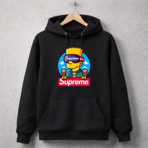 Hanorac negru unisex ''SUP''