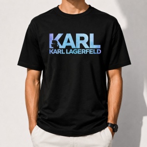 Tricou negru unisex KLD