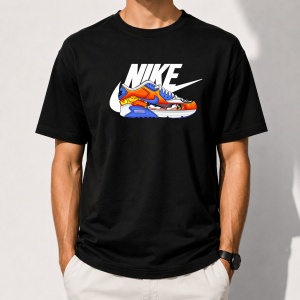 Tricou negru unisex NK14