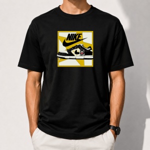 Tricou negru unisex NK17