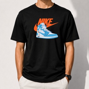 Tricou negru unisex NK3