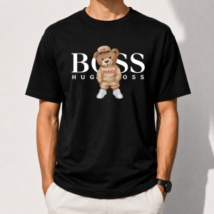Tricou negru unisex BSS