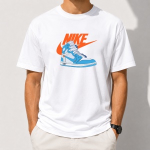 Tricou alb unisex NK3