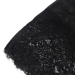 Babydoll din Dantelă cu Bretele Reglabile Subblime - Negru - Img 10