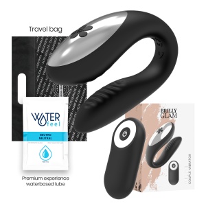 Brilly Glam - Vibrator pentru Cupluri cu Telecomandă, Negru - Img 4