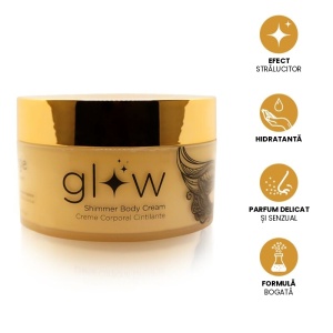 Cremă de Corp cu Sclipici Orgie Glow Shimmer 250ml